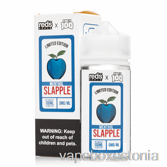 Vape Box Estonia Slapple Mentol - 7 Daze X Keep It 100 - 100ml 6mg